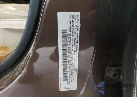 2012 Volkswagen Jetta Se W/Convenience Sunroof z USA, uszkodzony, nr VIN 3VWDX7AJ9CM304245